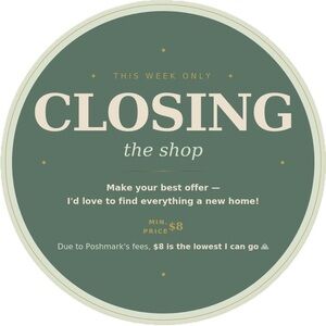 Closing the Shop this Week!